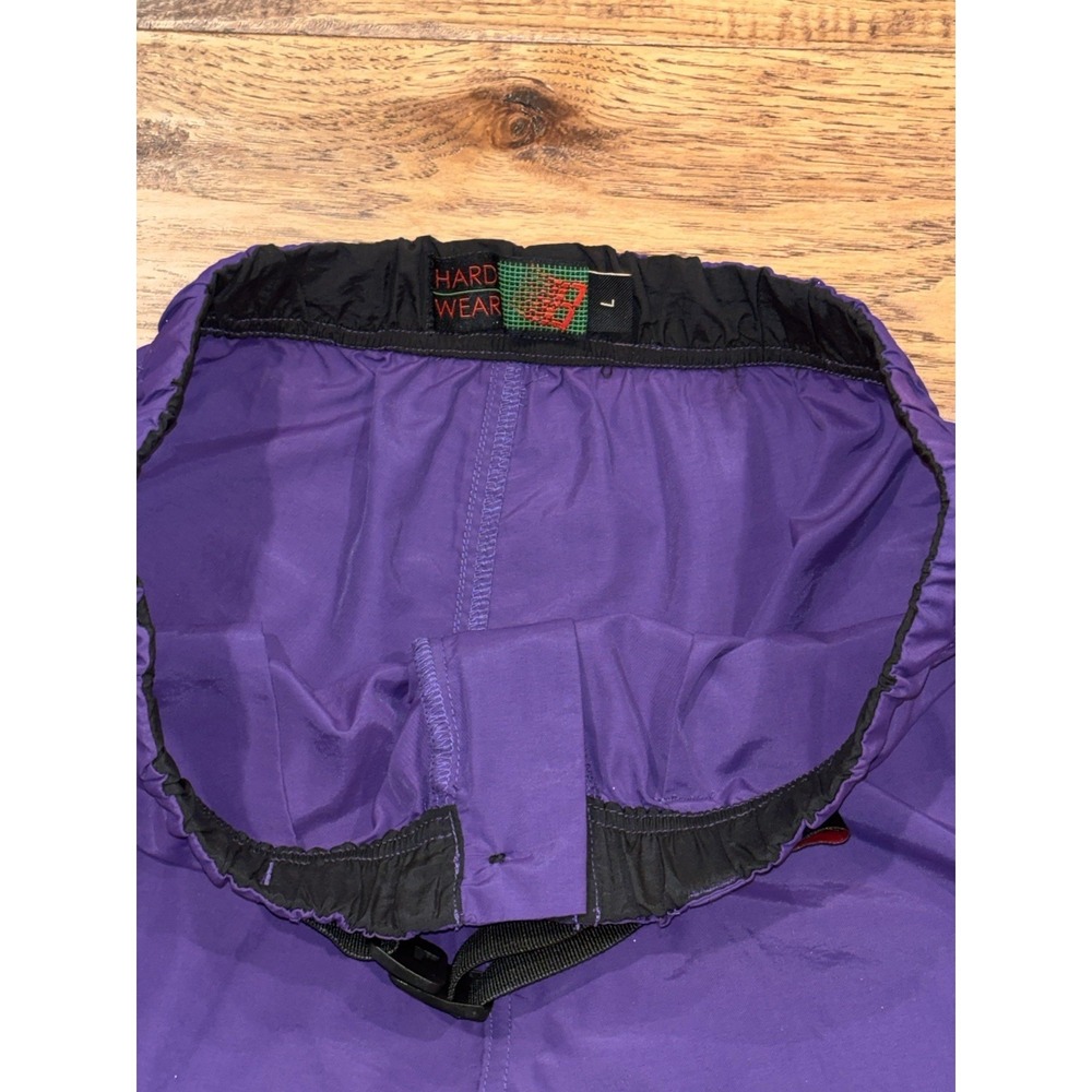 Bronze 56K Baggy Windbreaker Cargo Track Pants Belted Men's L Purple Skater EUC - Picture 5 of 8